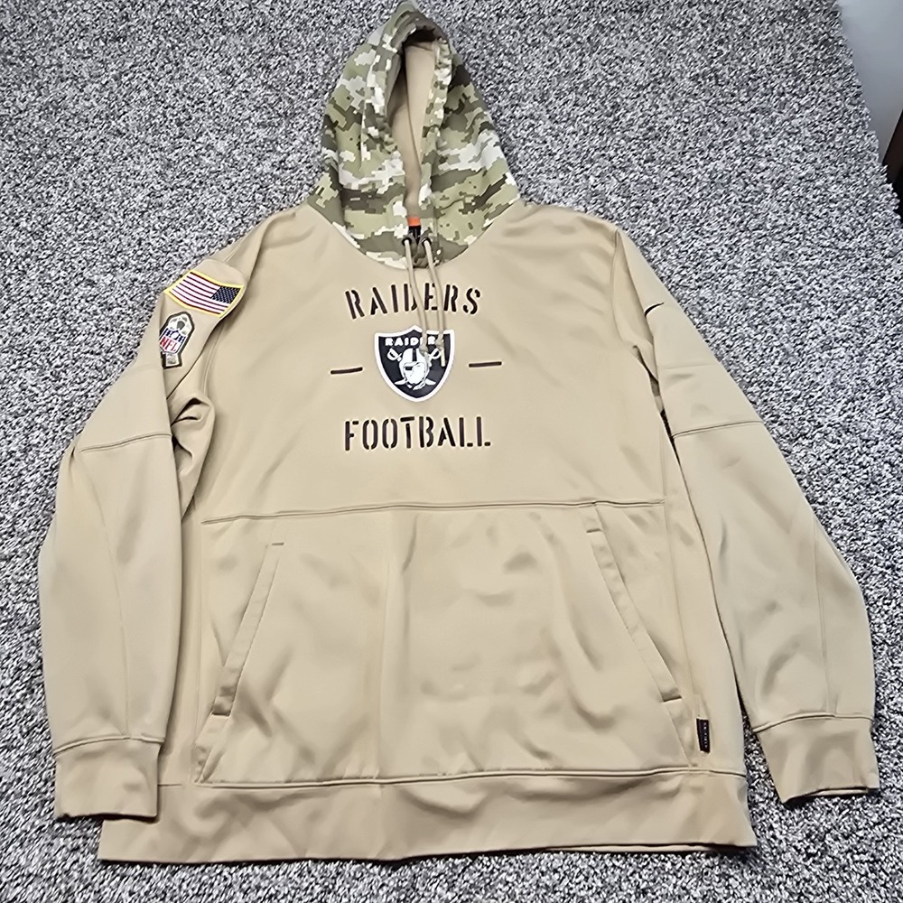 Nike Las Vegas Raiders Salute to Service Sideline Pullover Hoodie Men Size 2XL